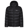 Jack Wolfskin SNOWDRIFT DOWN Herren-Daunenjacke Black – Packshot Vorderansicht