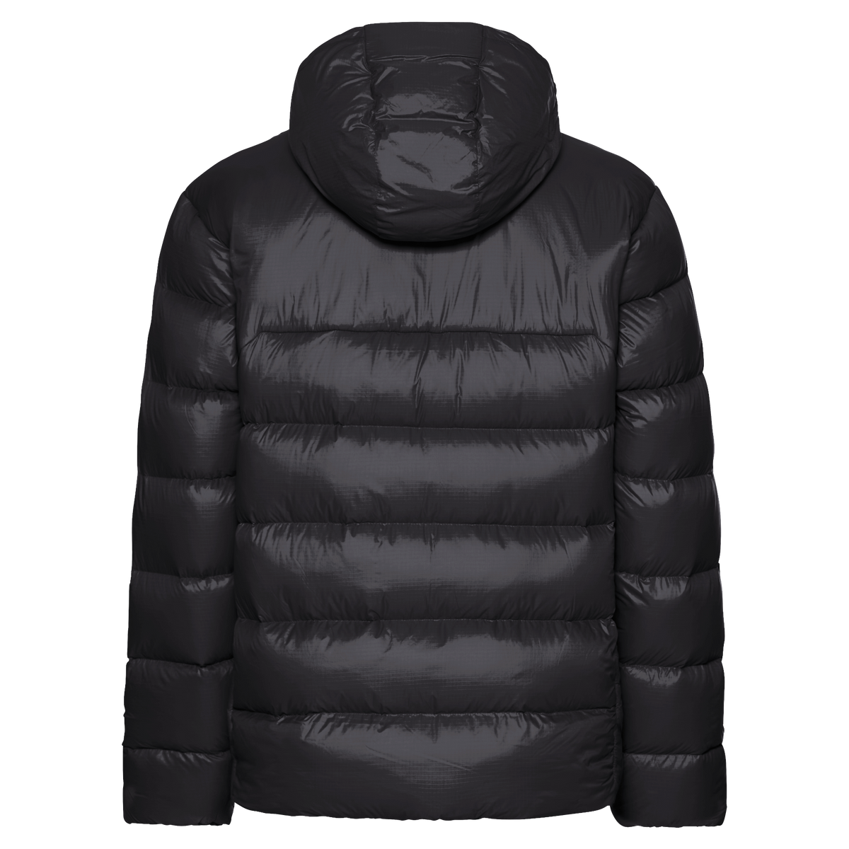 Jack Wolfskin SNOWDRIFT DOWN Herren-Daunenjacke Black – Packshot Seitenansicht