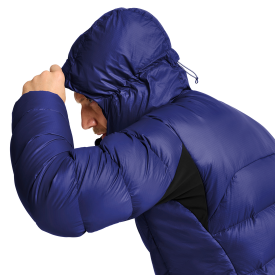 Jack Wolfskin SNOWDRIFT DOWN Herren-Daunenjacke Glow Ink – Detailansicht 1