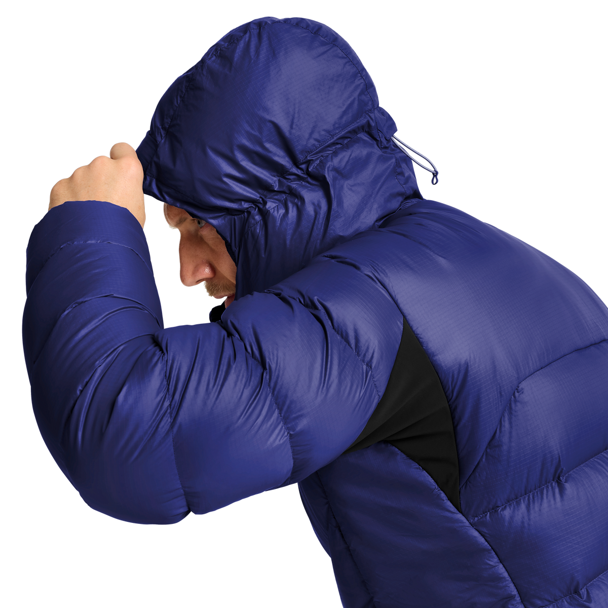 Jack Wolfskin SNOWDRIFT DOWN Herren-Daunenjacke Glow Ink – Detailansicht 1