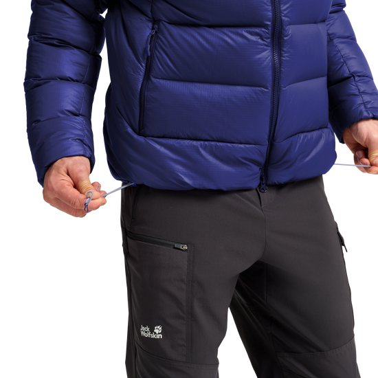 Jack Wolfskin SNOWDRIFT DOWN Herren-Daunenjacke Glow Ink – Detailansicht 3