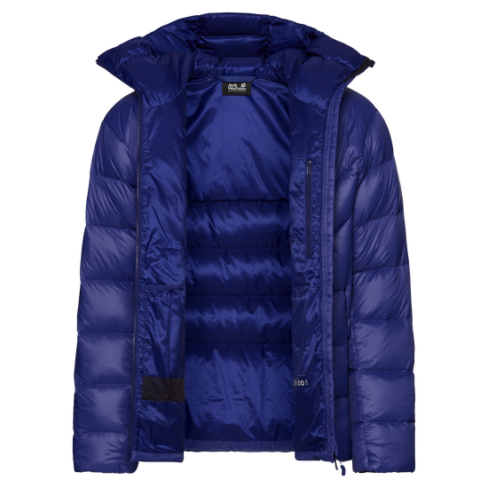 Jack Wolfskin SNOWDRIFT DOWN Herren-Daunenjacke Glow Ink – Packshot Rückansicht
