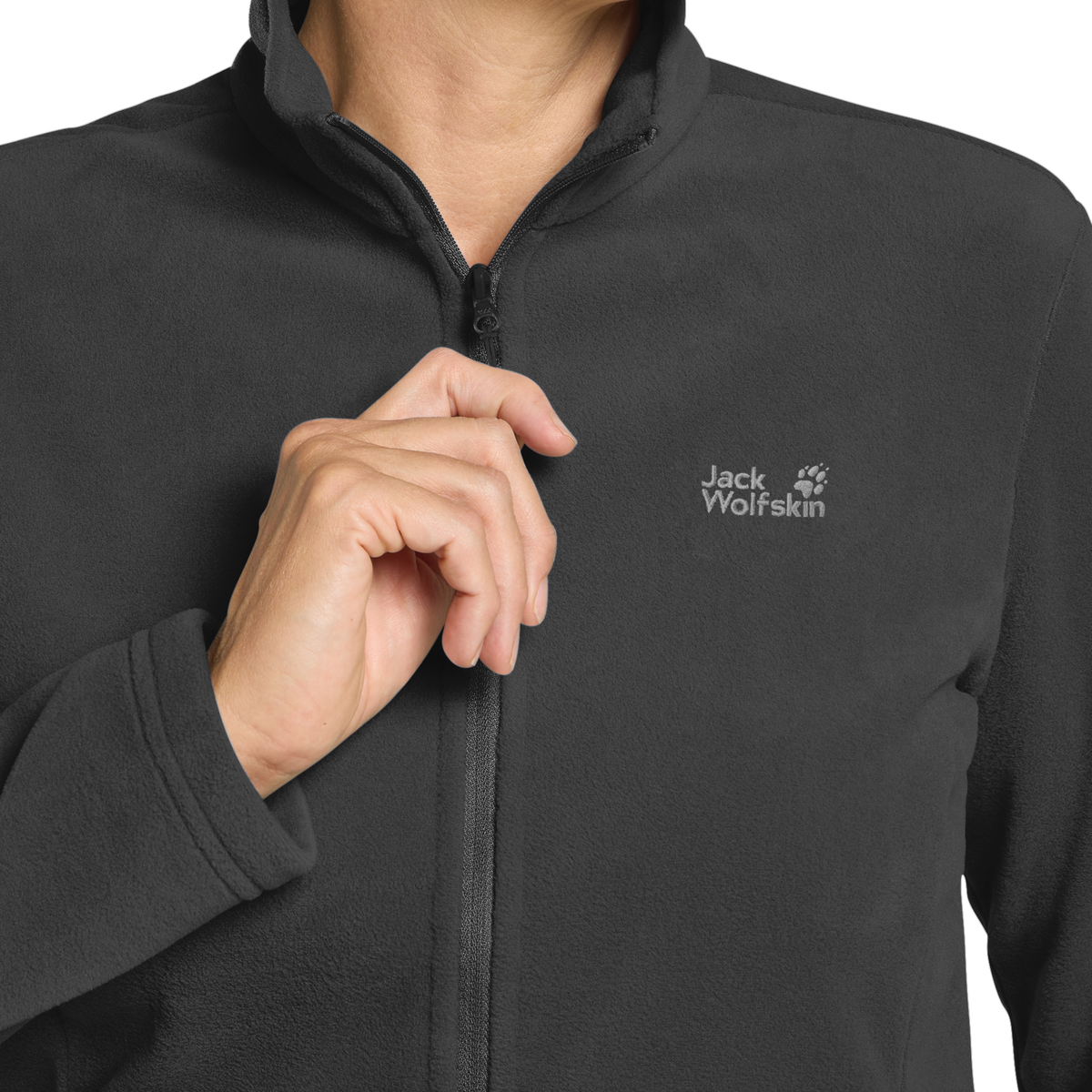 Jack Wolfskin WILD REBEL 200 FZ W Damen Fleecejacke – Paw Black – 4-ma125