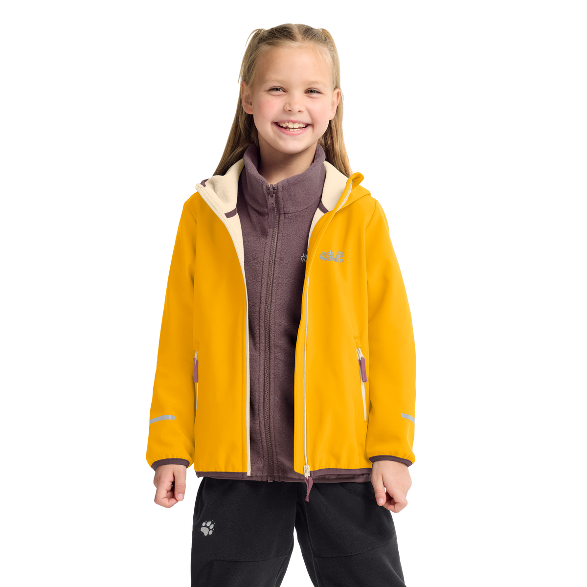 Jack Wolfskin FOURWINDS JKT K Burly Yellow 4-ma125