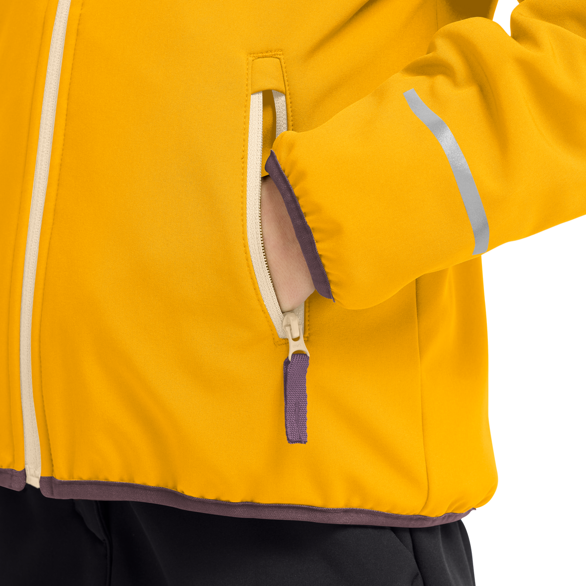 Jack Wolfskin FOURWINDS JKT K Burly Yellow 4-ma133
