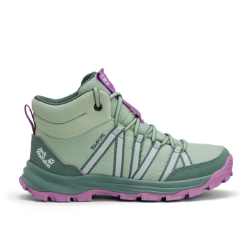 Jack Wolfskin WILD HIKE TEXAPORE MID K Kinder Wanderschuhe Green Zinnia 1