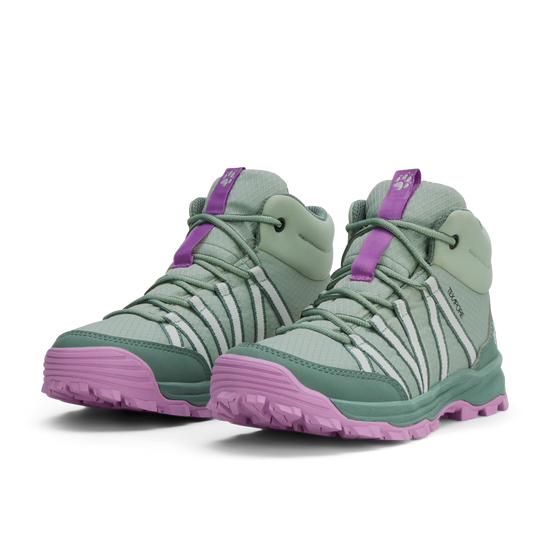 Jack Wolfskin WILD HIKE TEXAPORE MID K Kinder Wanderschuhe Green Zinnia 3