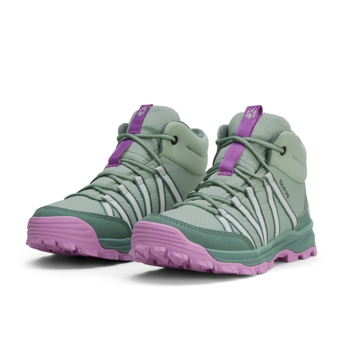 Jack Wolfskin WILD HIKE TEXAPORE MID K Kinder Wanderschuhe Green Zinnia 3