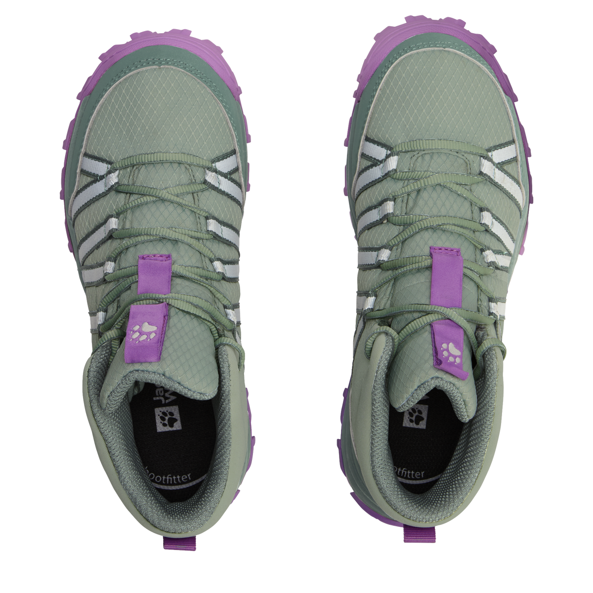 Jack Wolfskin WILD HIKE TEXAPORE MID K Kinder Wanderschuhe Green Zinnia 6