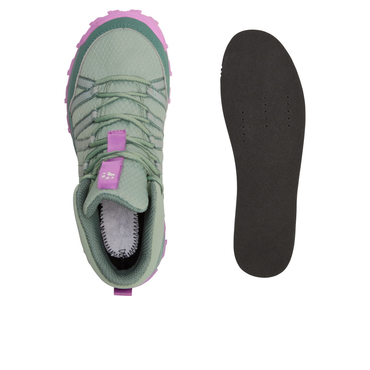 Jack Wolfskin WILD HIKE TEXAPORE MID K Kinder Wanderschuhe Green Zinnia 8