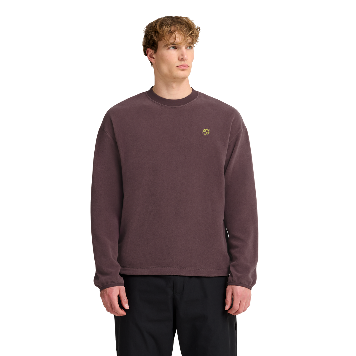 Jack Wolfskin SOLACE CREWNECK Unisex Fleecepullover Sheer Plum 1-ma100