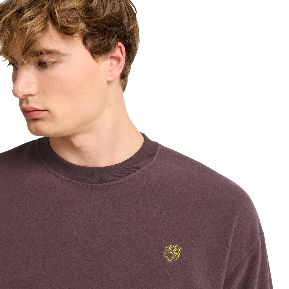 Jack Wolfskin SOLACE CREWNECK Unisex Fleecepullover Sheer Plum 4-ma125
