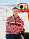 Dale Of Norway TEAM NORWAY CORTINA Men – Raspberry - Offwhite – Lifestyle 12