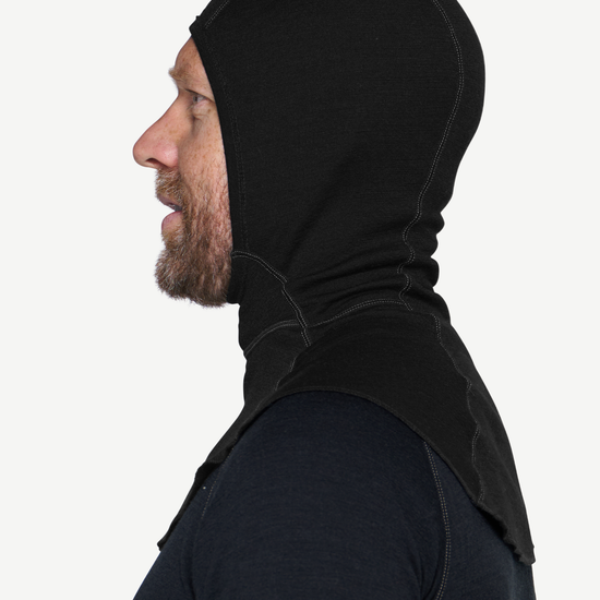 Devold EXPEDITION 235 Merino-Sturmhaube – Black – Hersteller-Studioaufnahme 4