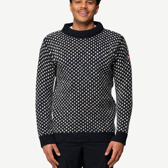 Devold NORDSJØ Wollpullover Unisex – NAVY – Studioansicht