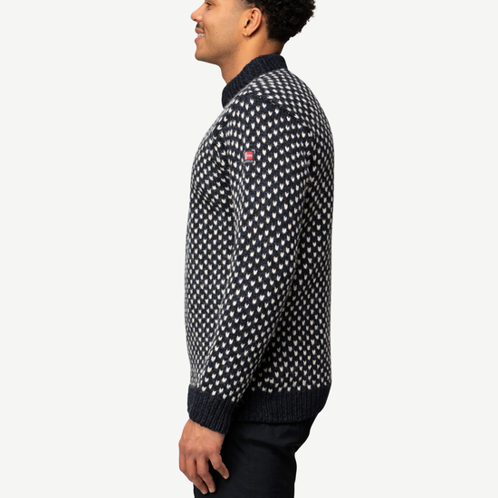 Devold NORDSJØ Wollpullover Unisex – NAVY – Studioansicht