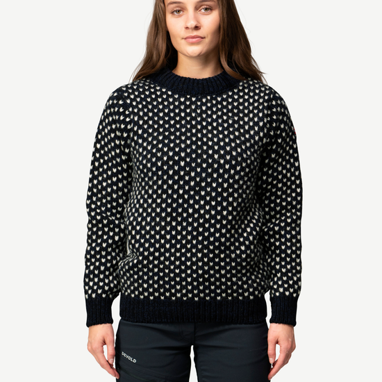 Devold NORDSJØ Wollpullover Unisex – NAVY – Studioansicht