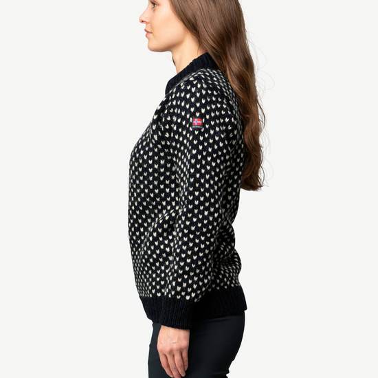 Devold NORDSJØ Wollpullover Unisex – NAVY – Studioansicht