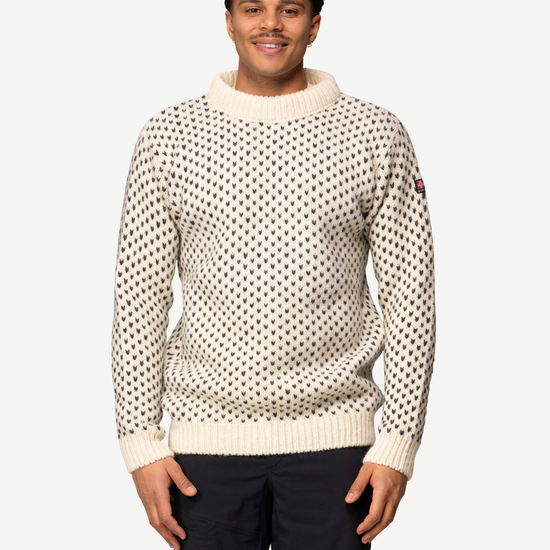 Devold NORDSJØ Wollpullover Unisex – OFFWHITE – Studioansicht