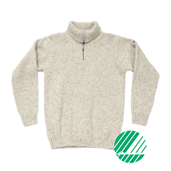 Devold NANSEN Zip-Wollpullover Unisex – GREY MELANGE – Produktansicht
