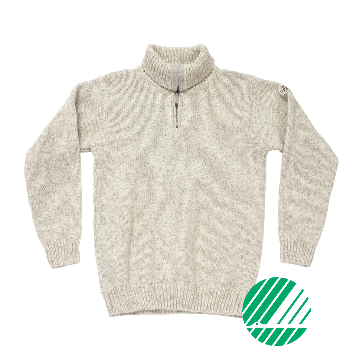 Devold NANSEN Zip-Wollpullover Unisex – GREY MELANGE – Produktansicht