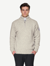 Devold NANSEN Zip-Wollpullover Unisex – GREY MELANGE – Studioansicht