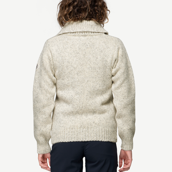 Devold NANSEN Zip-Wollpullover Unisex – GREY MELANGE – Studioansicht