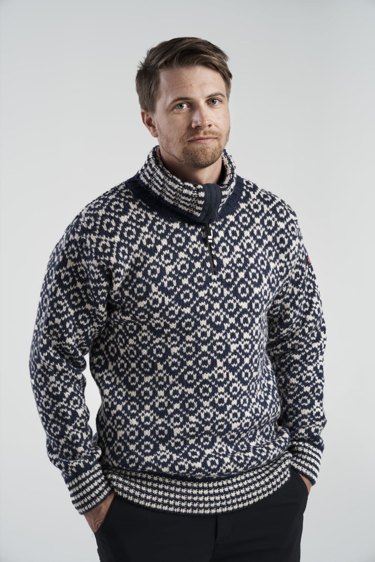 Devold SVALBARD WOOL ZIP NECK