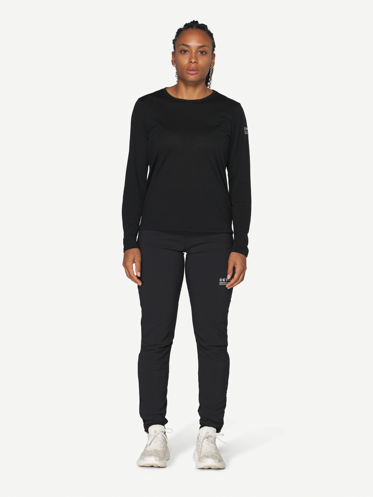Devold ACTIVE STAMP Damen Merino Langarmshirt – Black – Ansicht 5