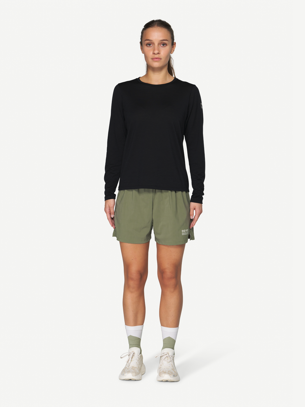 Devold ACTIVE STAMP Damen Merino Langarmshirt – Black – Ansicht 6
