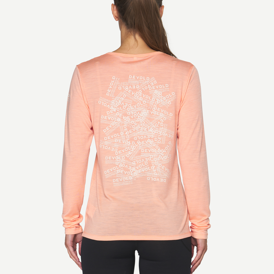 Devold ACTIVE STAMP Damen Merino Langarmshirt – Sunrise – Ansicht 2