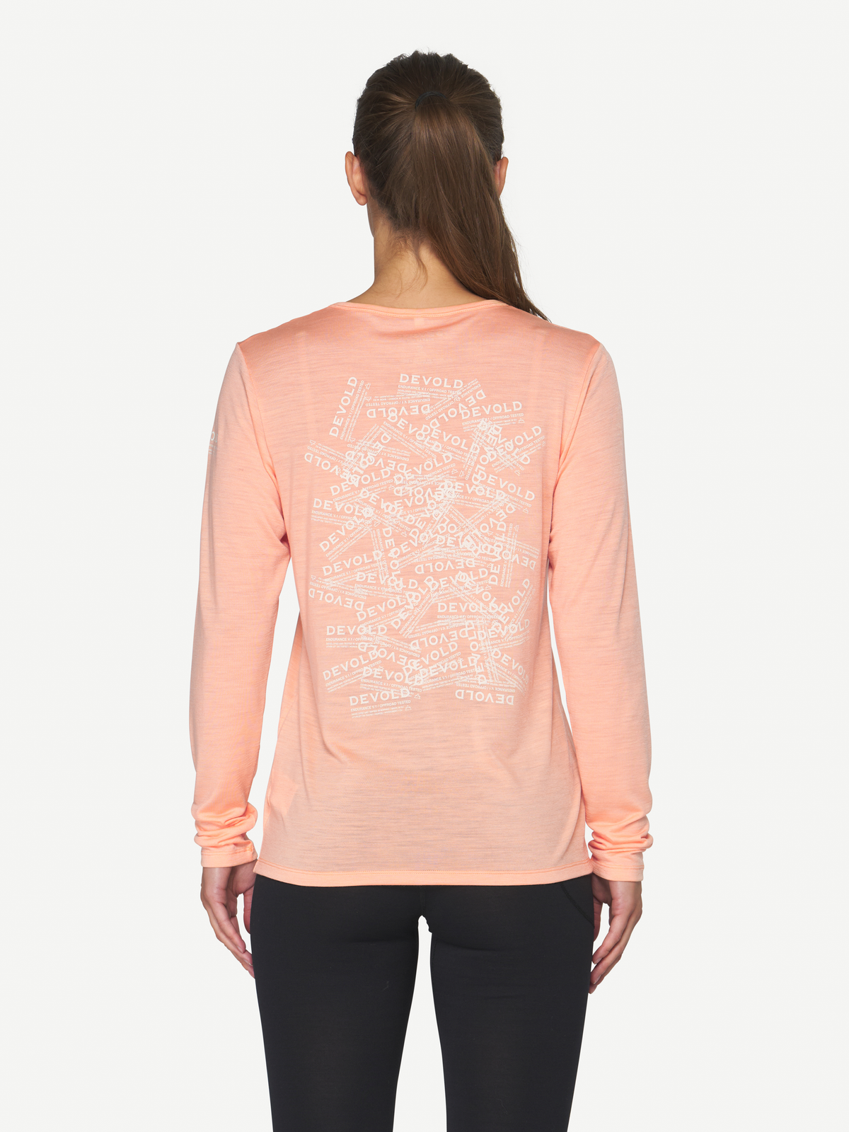 Devold ACTIVE STAMP Damen Merino Langarmshirt – Sunrise – Ansicht 2