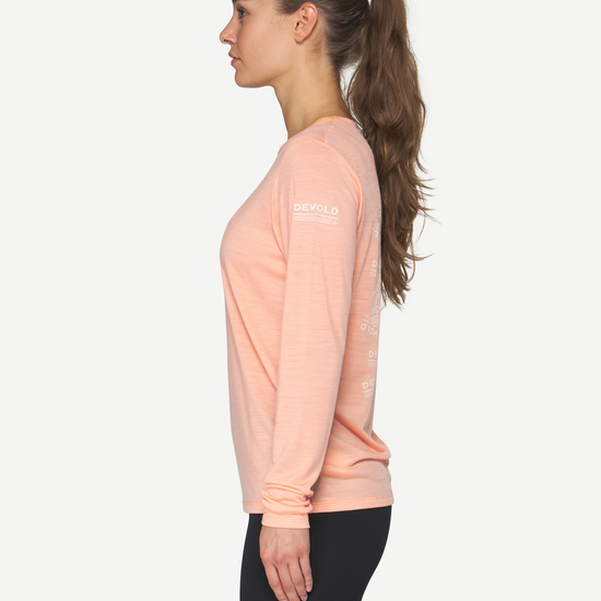 Devold ACTIVE STAMP Damen Merino Langarmshirt – Sunrise – Ansicht 4