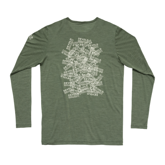 Devold ACTIVE STAMP Herren Merino Langarmshirt – Forest – Ansicht 1