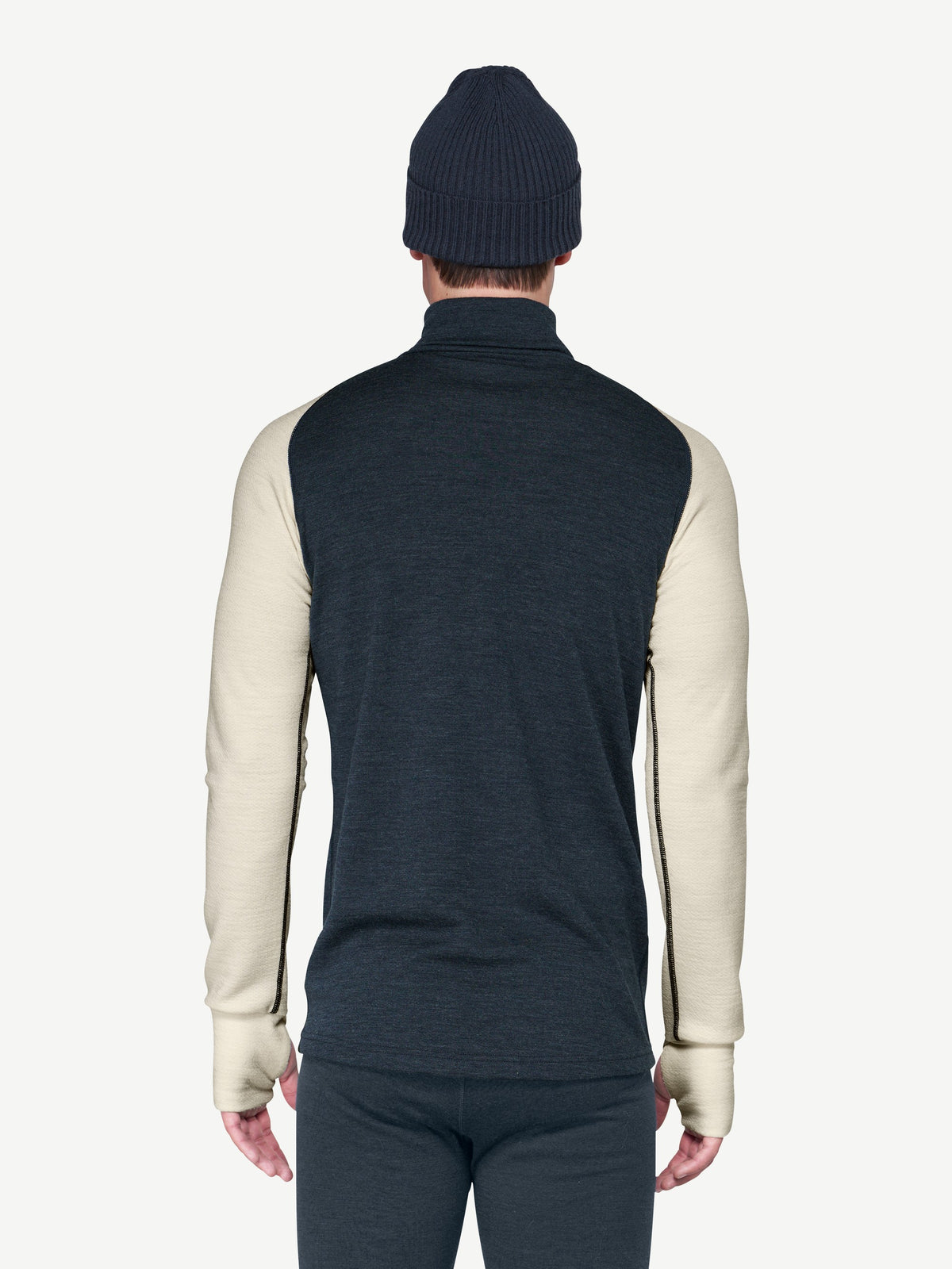 Devold EXPEDITION SILK ZIP Ink - Offwhite | Ansicht 4