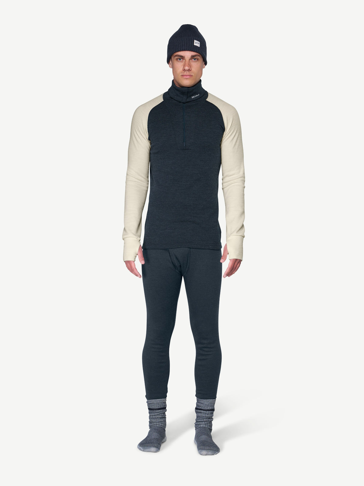 Devold EXPEDITION SILK ZIP Ink - Offwhite | Ansicht 5