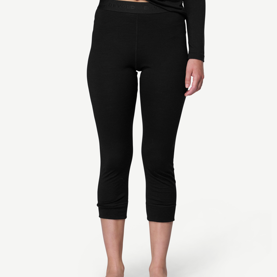 Devold BREEZE PLUS 200 Damen Merino 3/4-Unterhose – BLACK – Ansicht 2