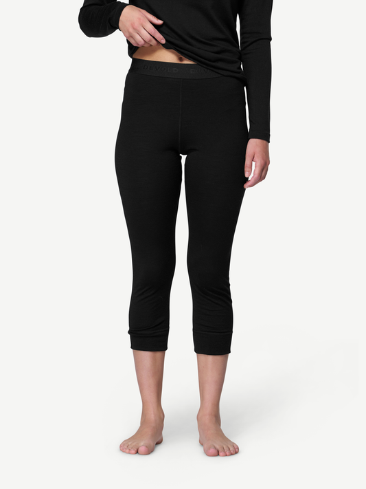Devold BREEZE PLUS 200 Damen Merino 3/4-Unterhose – BLACK – Ansicht 2