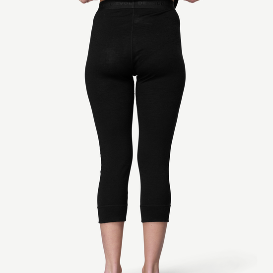 Devold BREEZE PLUS 200 Damen Merino 3/4-Unterhose – BLACK – Ansicht 4