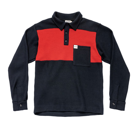 Devold ARCHIVE FERRY POLO Deep Marine | Packshot
