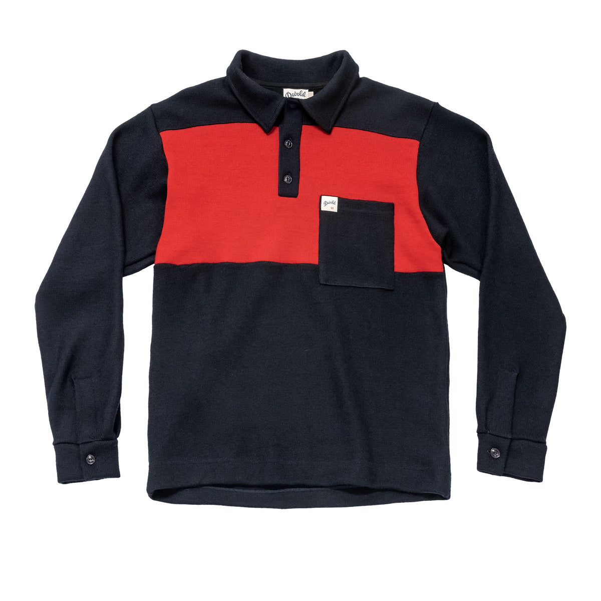 Devold ARCHIVE FERRY POLO Deep Marine | Packshot