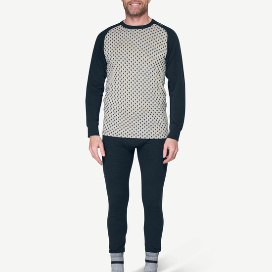 Devold SIGNATURE 230 Herren Merino Langarmshirt | Raw White - Ink | Ansicht 5