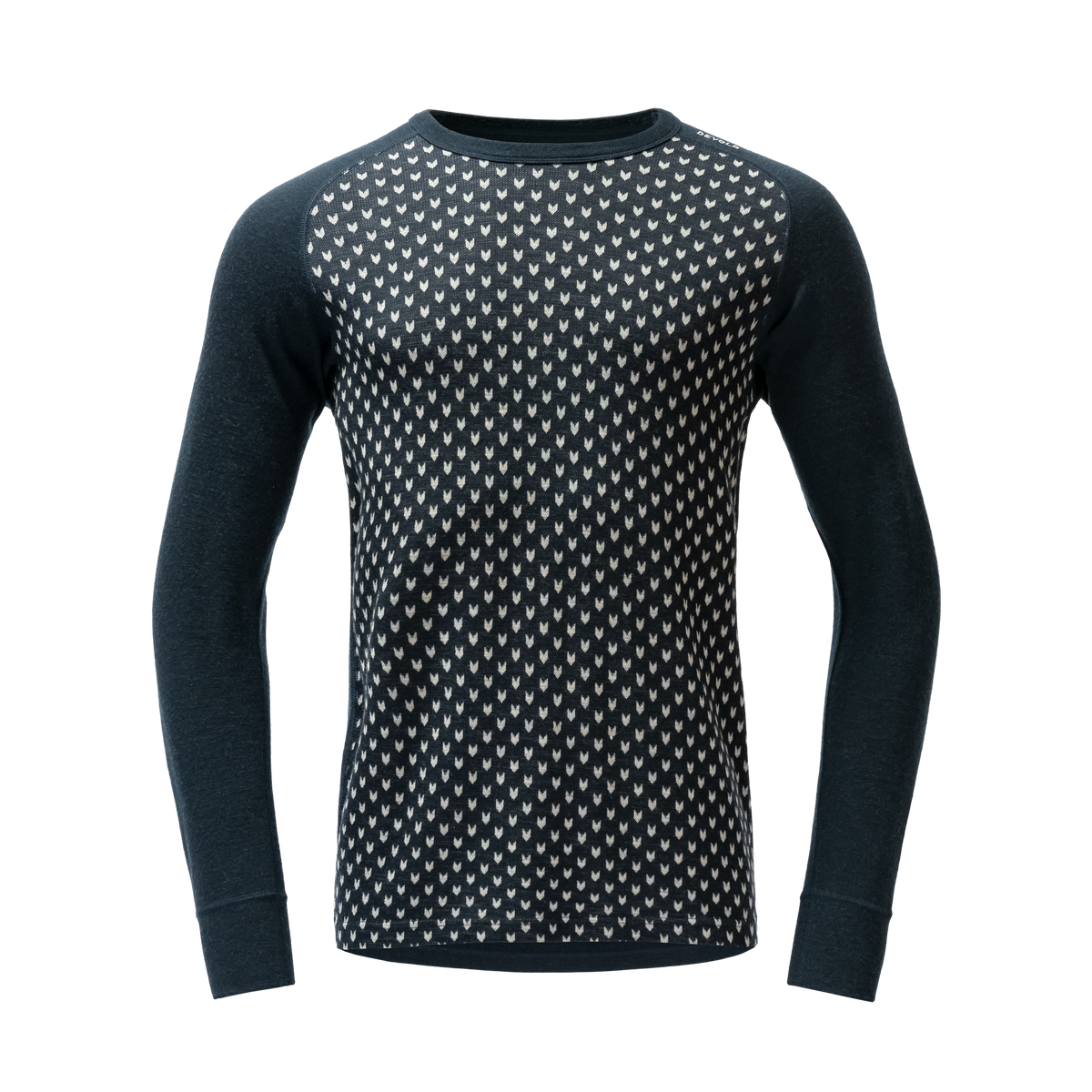 Devold SIGNATURE 230 Herren Merino Langarmshirt | Ink - Offwhite | Packshot