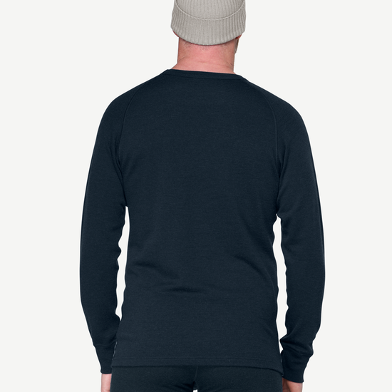 Devold SIGNATURE 230 Herren Merino Langarmshirt | Ink - Offwhite | Ansicht 4