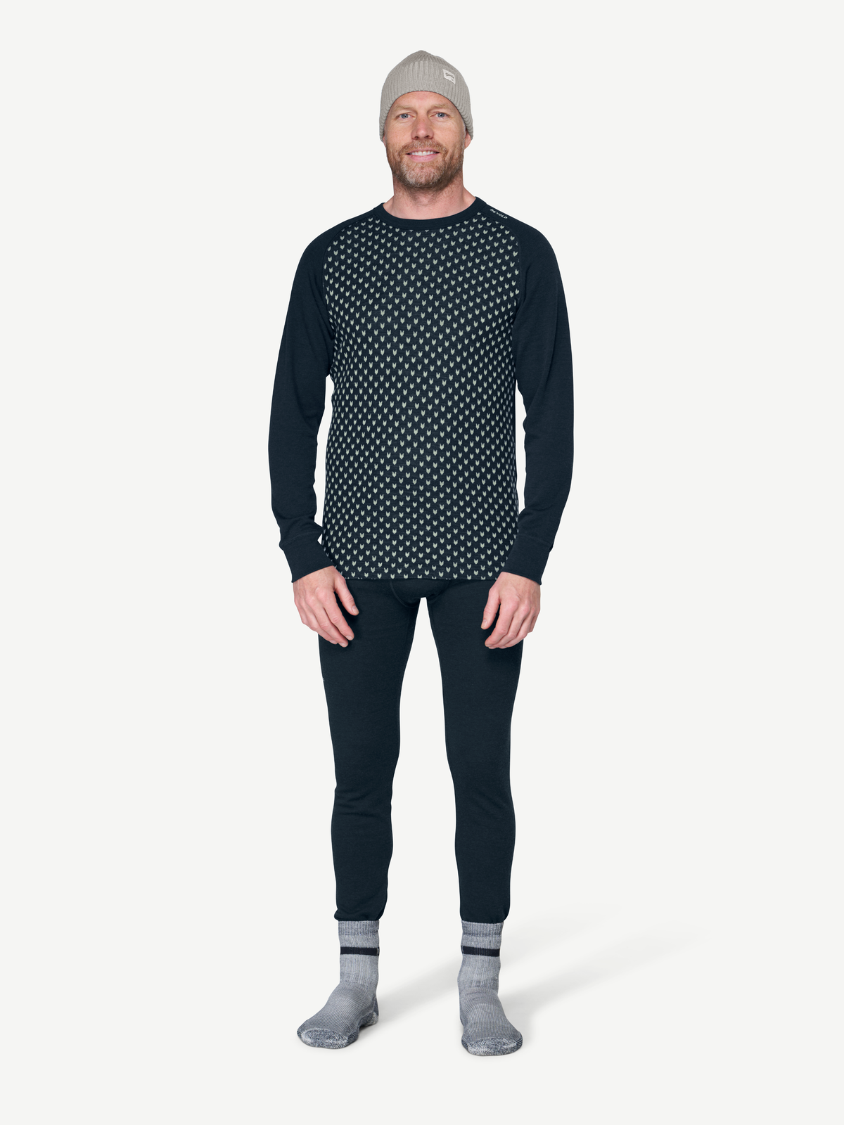 Devold SIGNATURE 230 Herren Merino Langarmshirt | Ink - Offwhite | Ansicht 5