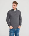 Holger T-neck – Dark Grey Melange – Herstelleransicht