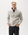Måns Zip WP – Light Grey Melange – Produktansicht