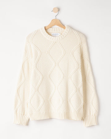 Holebrook Mirra Crew – Off White – Kleiderbügelaufnahme