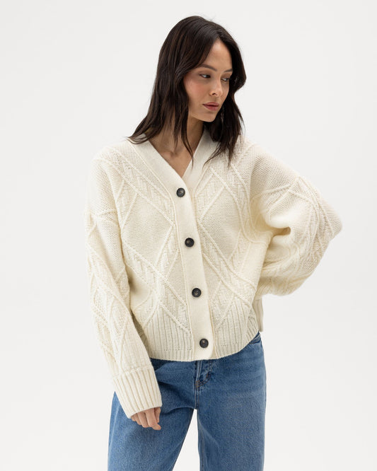 Nadira Cardigan – Off White – Produktansicht