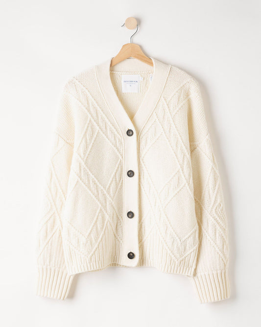 Nadira Cardigan – Off White – Kleiderbügelaufnahme